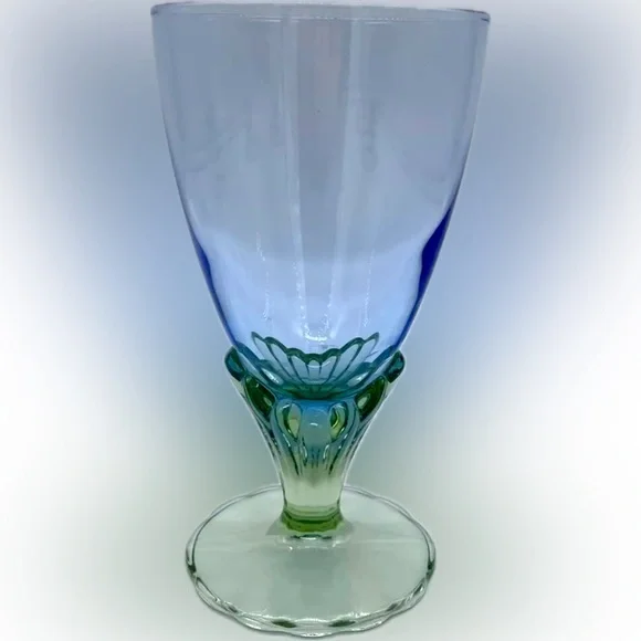 VTG BORMIOLI ROCCO BAHIA FOOTED GOBLET ITALY SET OF 4 5 5/8” JUICE WATER WINE DC - Picture 6 of 10